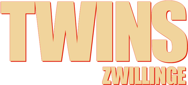 Twins Image - Twins Schwarzenegger Movie Title Png (800x310), Png Download