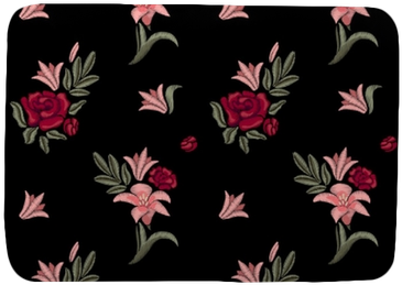 Lilies And Roses - Seamless New Floral Print (400x400), Png Download