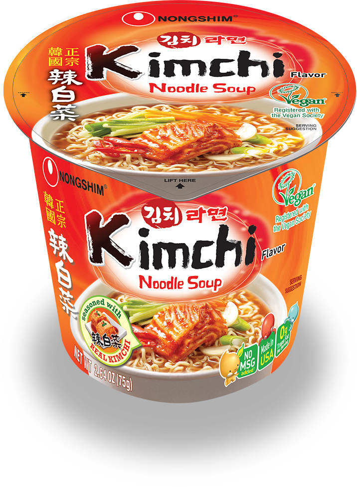 Kimchi Cup - Nongshim Kimchi Ramen Vegan (716x978), Png Download