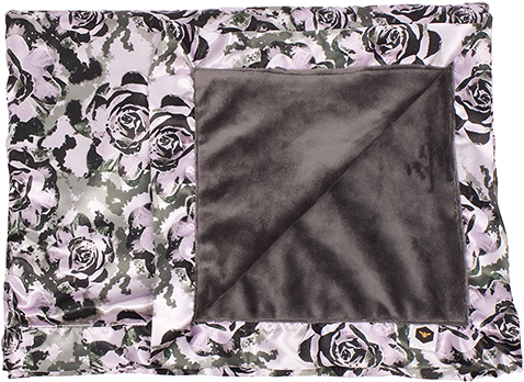 Bumblito - Luxury Blanket - Vogue Print - Purple Rose - Blanket (500x500), Png Download
