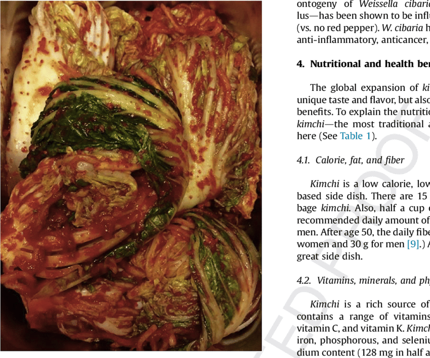 Kimchi Is Fermented Vegetables, Most Commonly Napa - Kimchi (850x709), Png Download