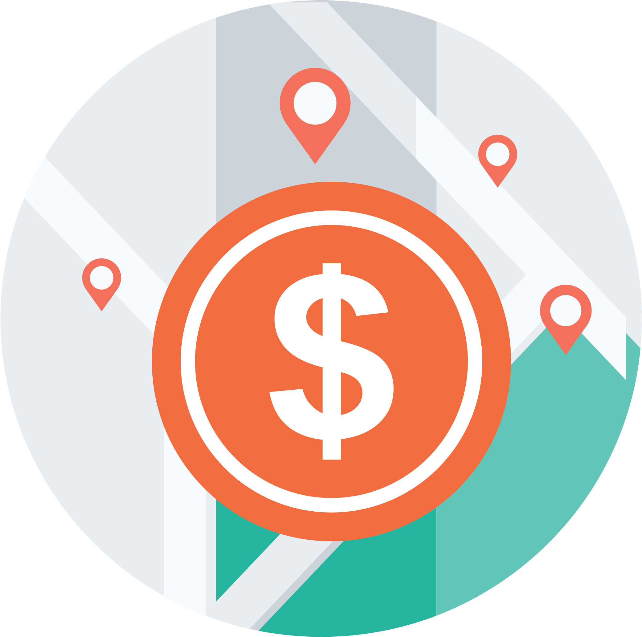 Business Locations - Icon 180x180 Png Business (2149x2263), Png Download