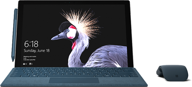 Introducing The New Surface Pro - Surface Pro 4 2017 (652x294), Png Download