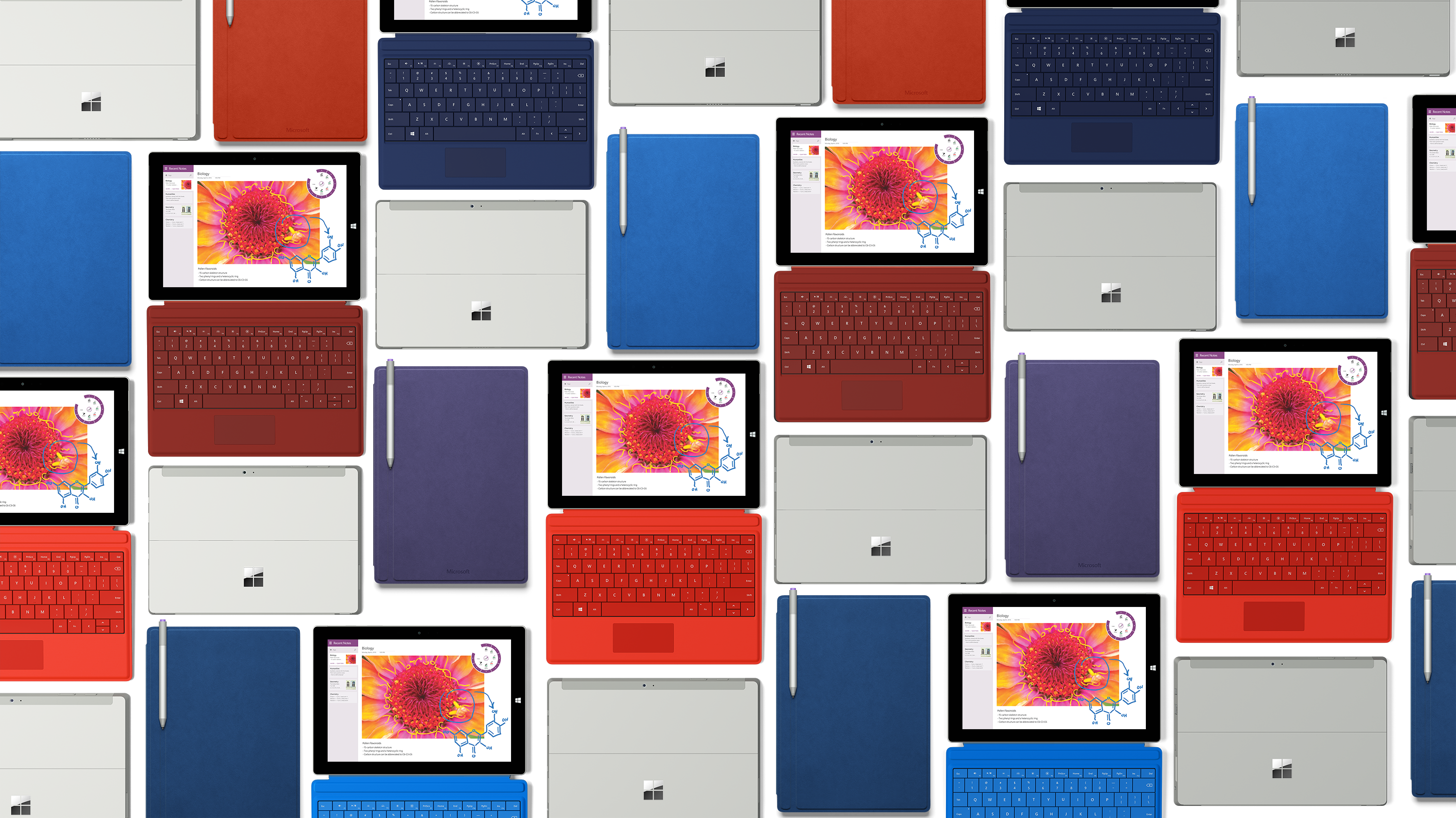 Surface Type Cover 3 Color (3000x1686), Png Download