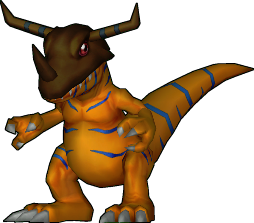 Greymon - Digimon Rumble Arena Agumon (853x747), Png Download