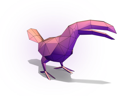 Toucan - Transparent 3d Model Png (405x332), Png Download