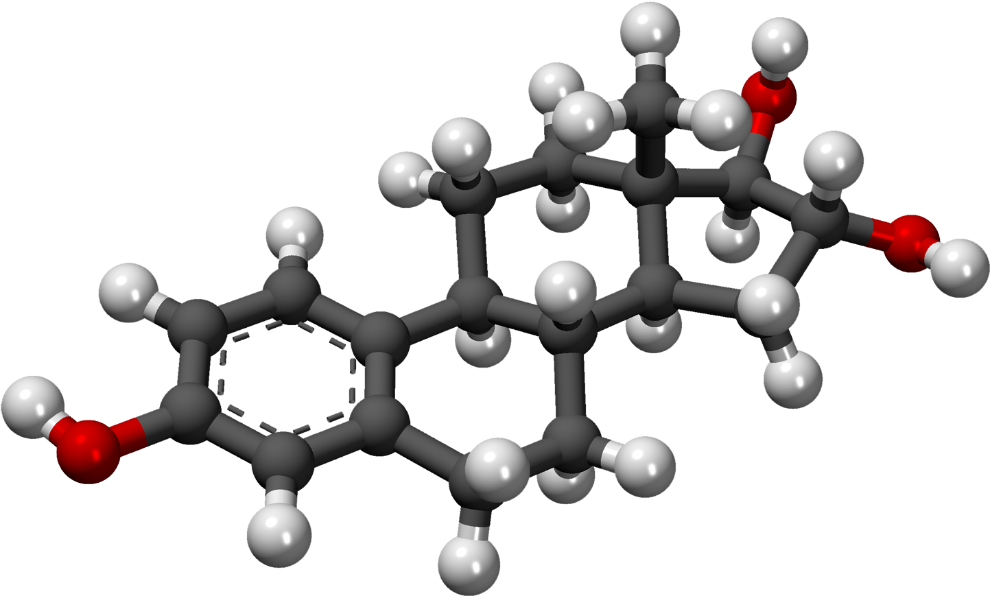 Estriol 3d Model - Estriol 3d (1500x920), Png Download