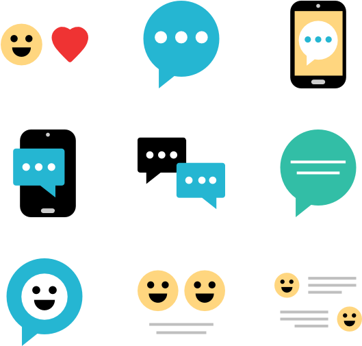 Text Messaging (600x564), Png Download