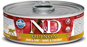 Skin & Coat Quail Wet Food - Scatolette N&d (400x600), Png Download