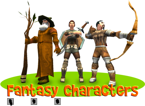 Frogames Fantasy Characters - Pack 3d Game Asset (569x369), Png Download
