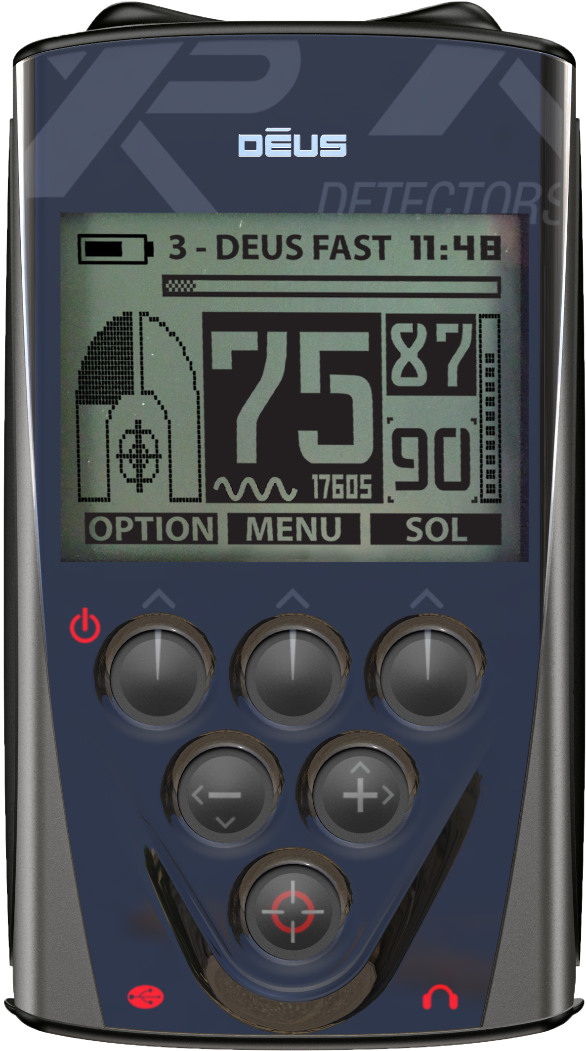 Xp Deus Lcd Remote Control - Xp Metal Detectors Xp Deus Metal Detector Deep Gold (1400x2248), Png Download