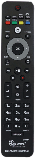Buy Philips Tv Remote Control Best Price In India - Philips Remote Control For The Bdl5530ql (467x700), Png Download