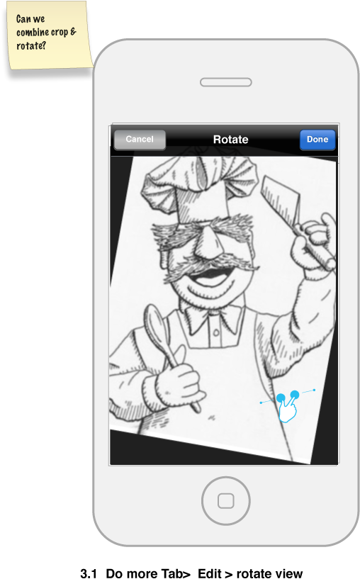 Crop & Rotate On Iphone - Iphone (517x848), Png Download