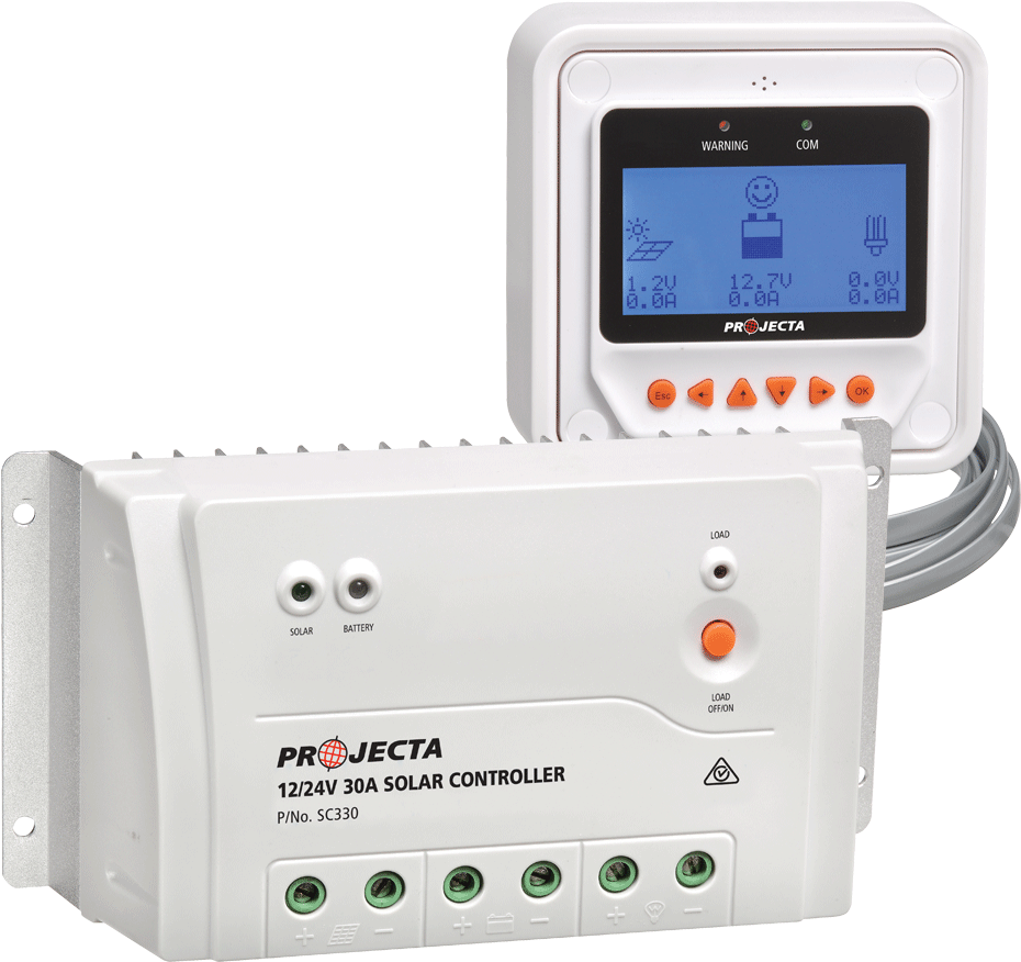 Automatic 12/24v 30a 4 Stage Solar Charge Premium Controller (1000x1000), Png Download