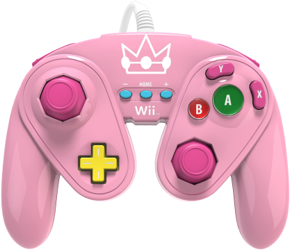 Wired Fight Pad Peach - Pdp Fight Pad Controller For Wii/wii U - Peach (504x504), Png Download