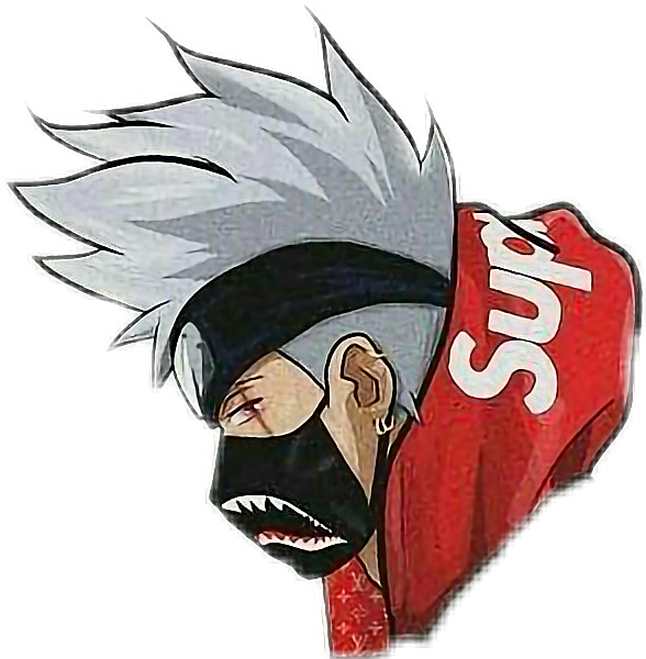 Naruto Kakashi Sticker Png (588x600), Png Download