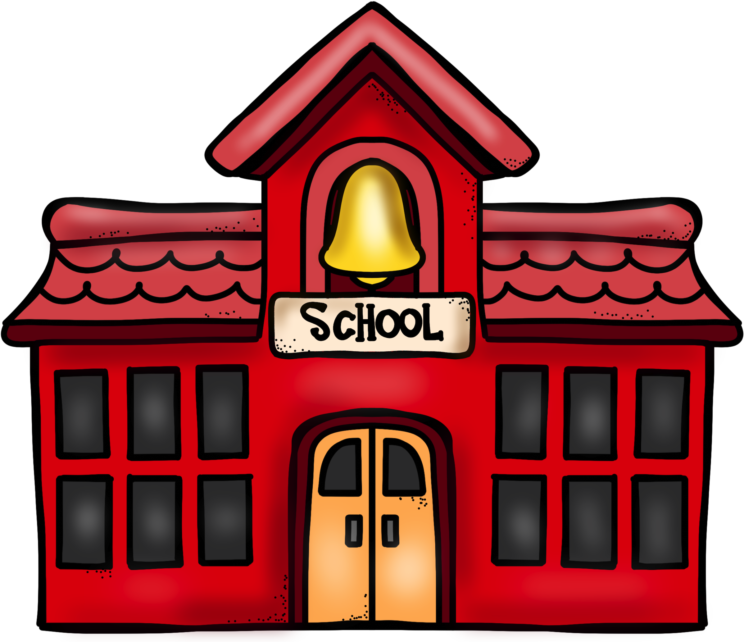 School Building Cartoon Png (1024x880), Png Download