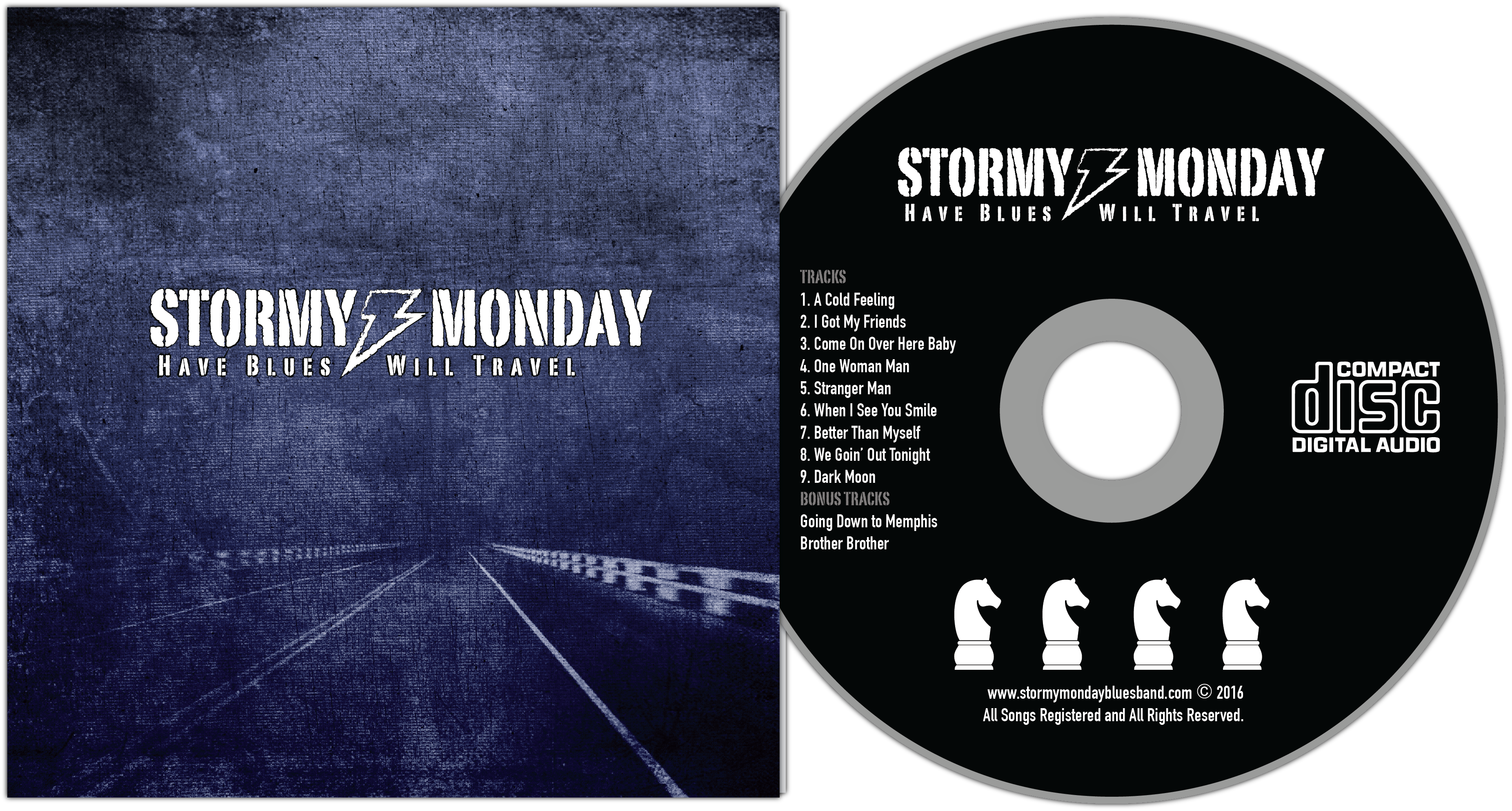 Album Preview - Stormy Monday - Have Blues Will Travel (cd) (3704x1987), Png Download