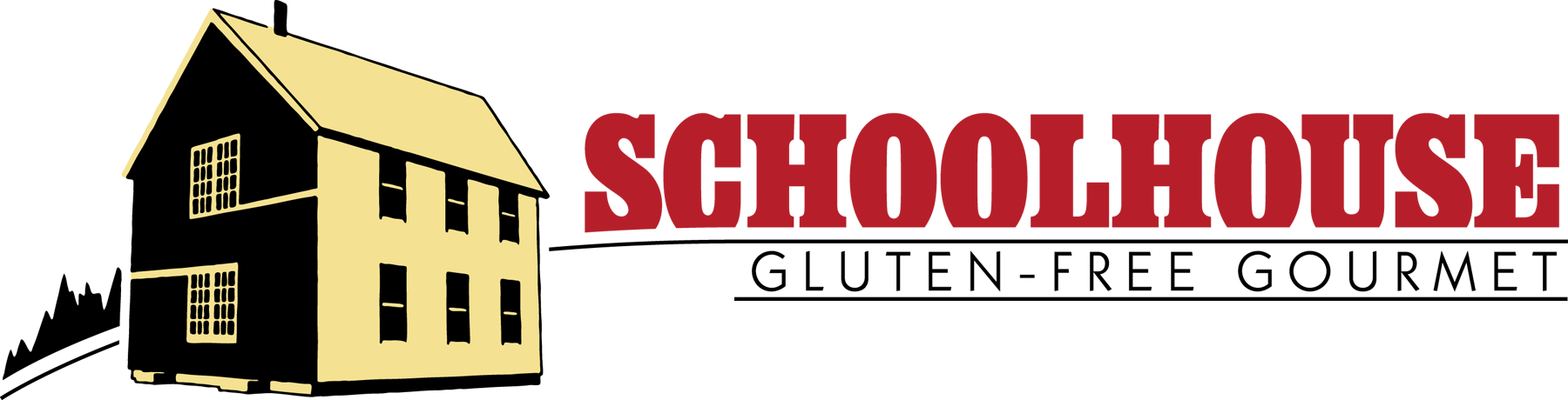 Schoolhouse Gluten Free (1800x460), Png Download
