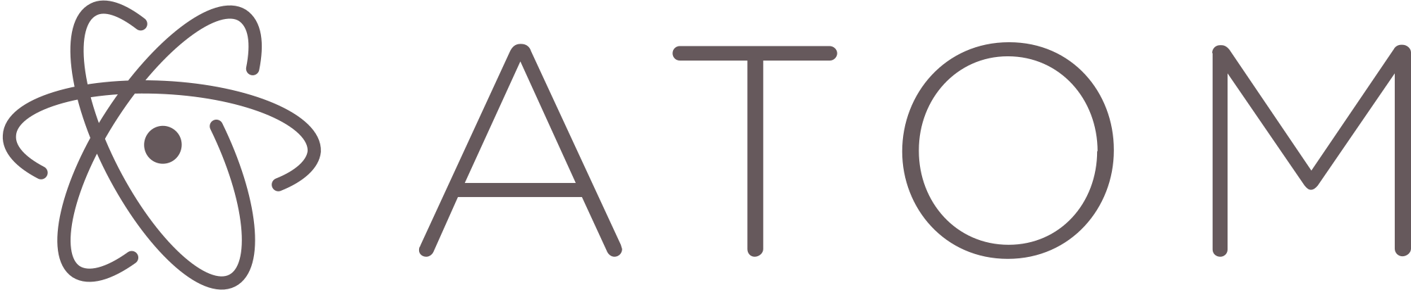 Open - Atom Text Editor Icon (2000x412), Png Download