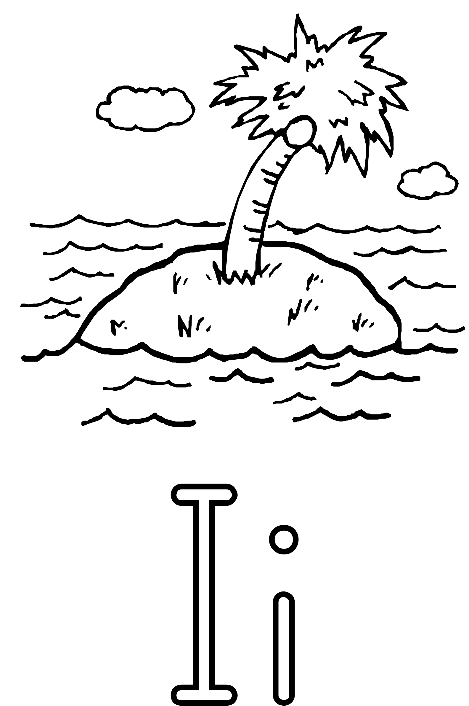 This Free Icons Png Design Of Letra I De Isla (2649x2400), Png Download
