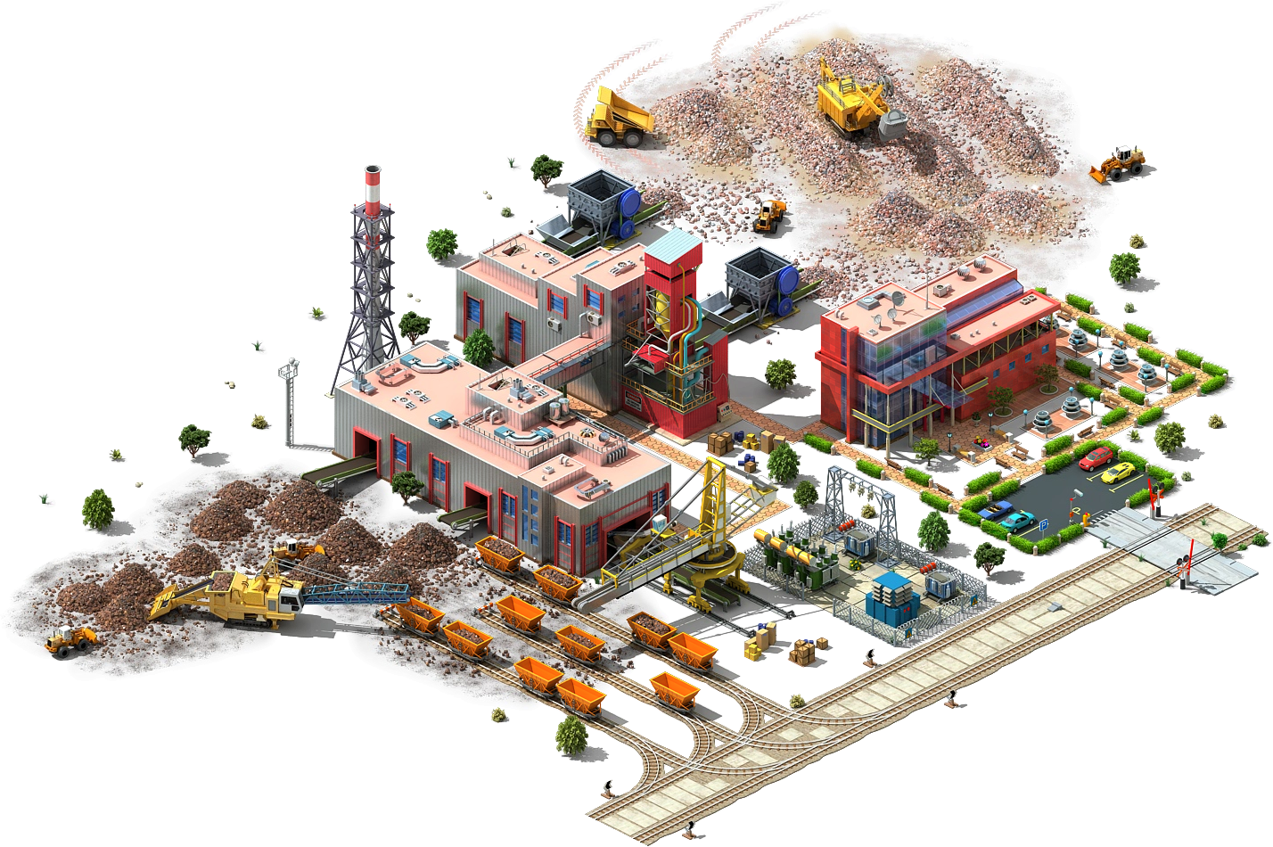 Iron Ore Industrial Center L3 - Ore (1428x950), Png Download