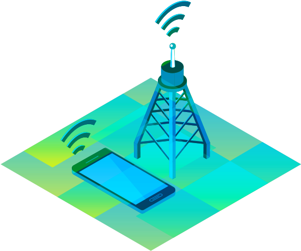 Cell Tower - Communications Illustration - Mobile Phone (600x492), Png Download