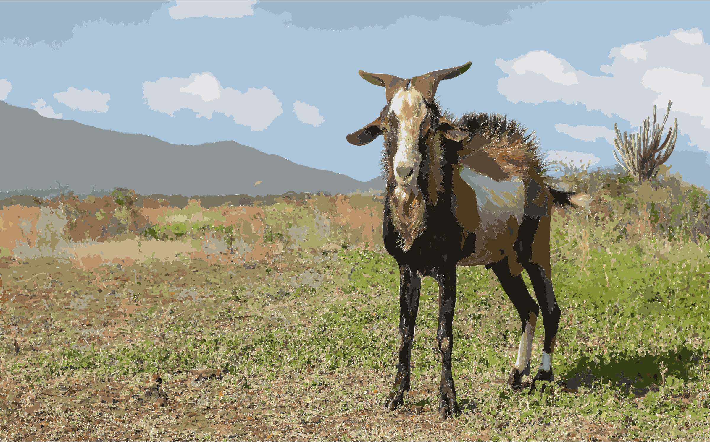 This Free Icons Png Design Of Capra Aegagrus Hircus (2400x1496), Png Download