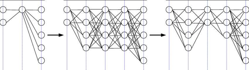 A Network Is First Growing And Then Pruning In Order - Circle (850x242), Png Download