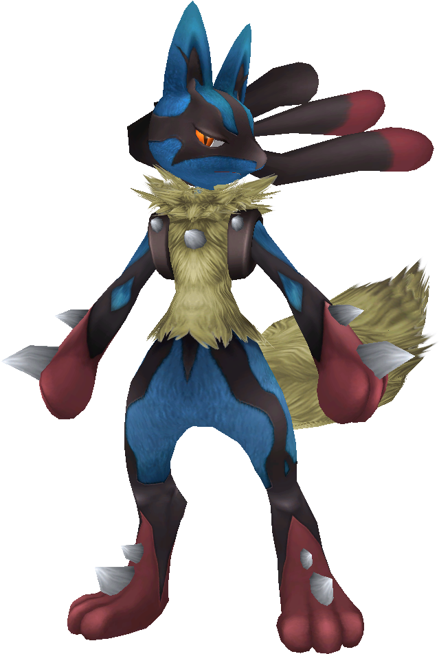 Download Mega Lucario By War9000 D6ky0r9 Mega Lucario 3d Model Png Image With No Background Pngkey Com