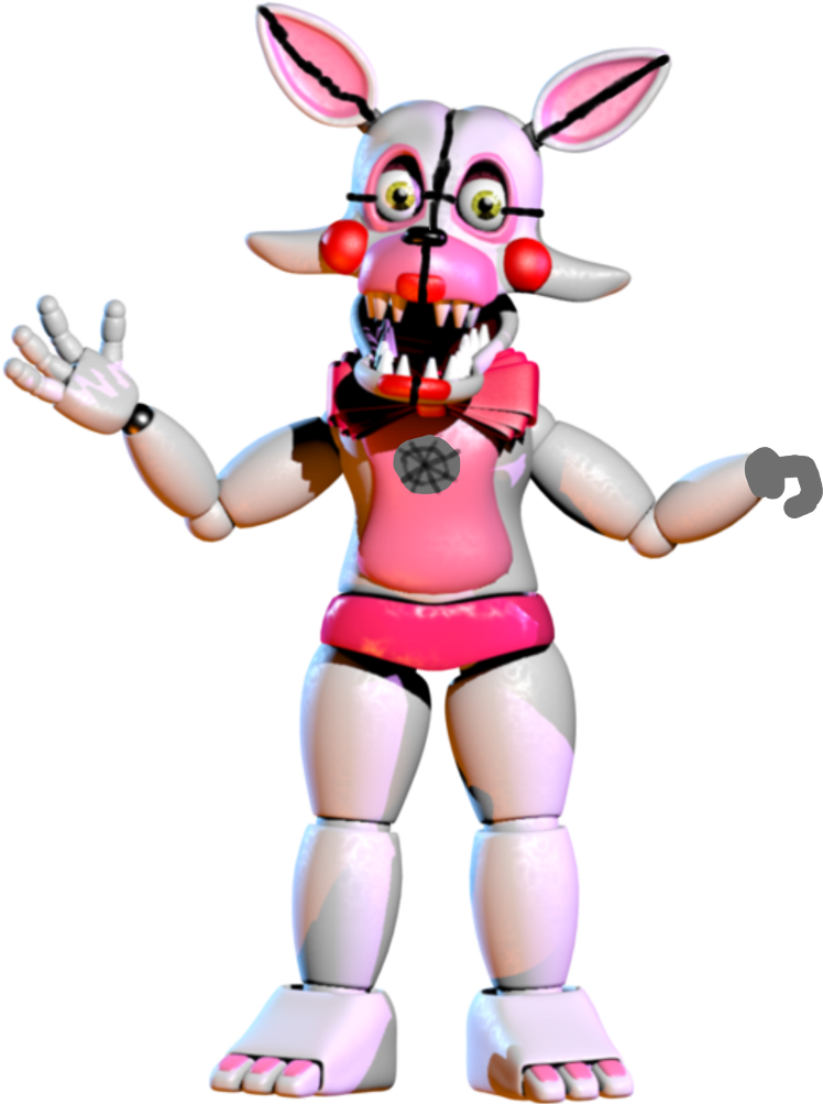 Draw Mangle From Sister Location (1024x1024), Png Download