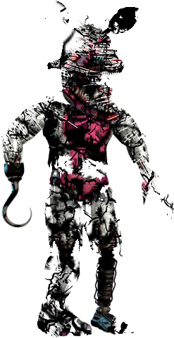 Fnafler Funtime Foxy - Nightmare Mangle Full Body (500x500), Png Download