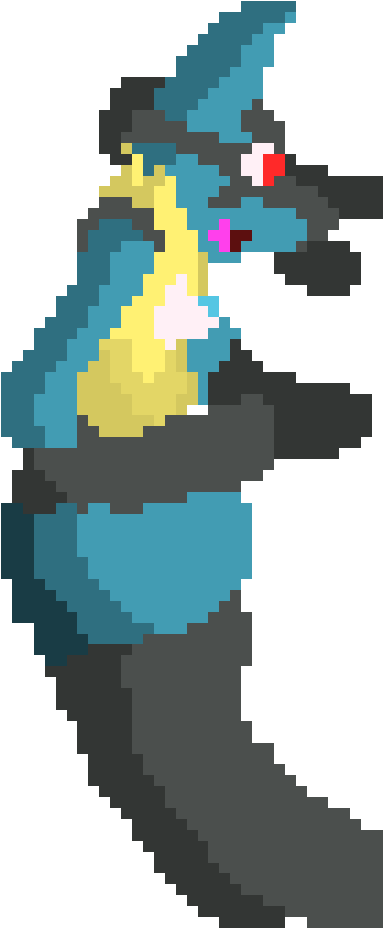 Mega Lucario Dead - Lucario (380x880), Png Download