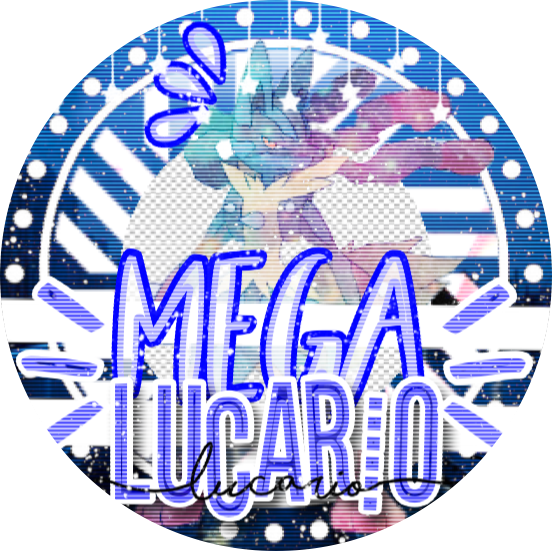 Icon Mega Lucario Insta Lines Circle Freetoedit Remixit - Circle (552x551), Png Download