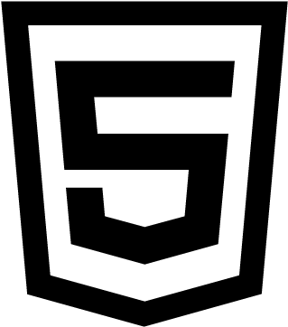 Svg Png - Html 5 Logo Black (400x400), Png Download