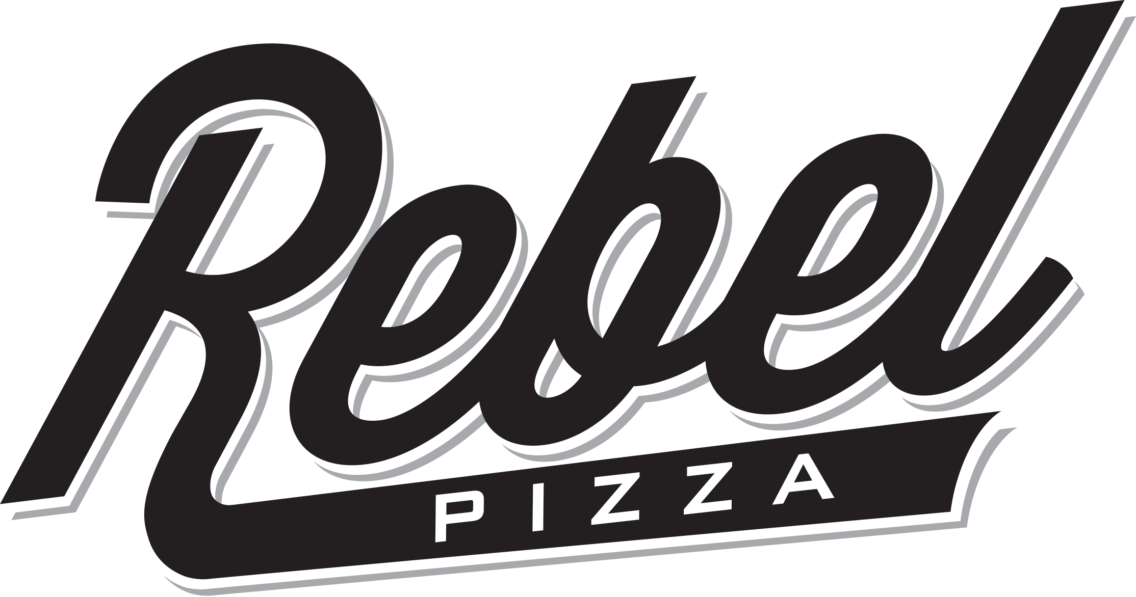 Rebel Pizza Logo (2228x1172), Png Download