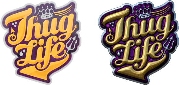 Swat Badge, And The Pitted Map For The Silver Vice - Thug Life Logo Png (628x280), Png Download