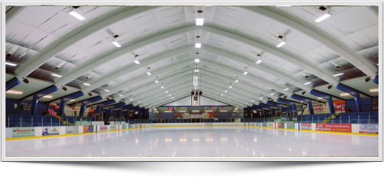 Ice Arena And Rink Lighting - Ice Rink Lights (556x256), Png Download