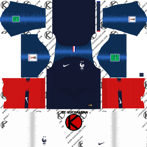 Https - //i - Imgur - Com/y0mr1xi - Barcelona Kit 2018 19 Dream League Soccer (509x510), Png Download