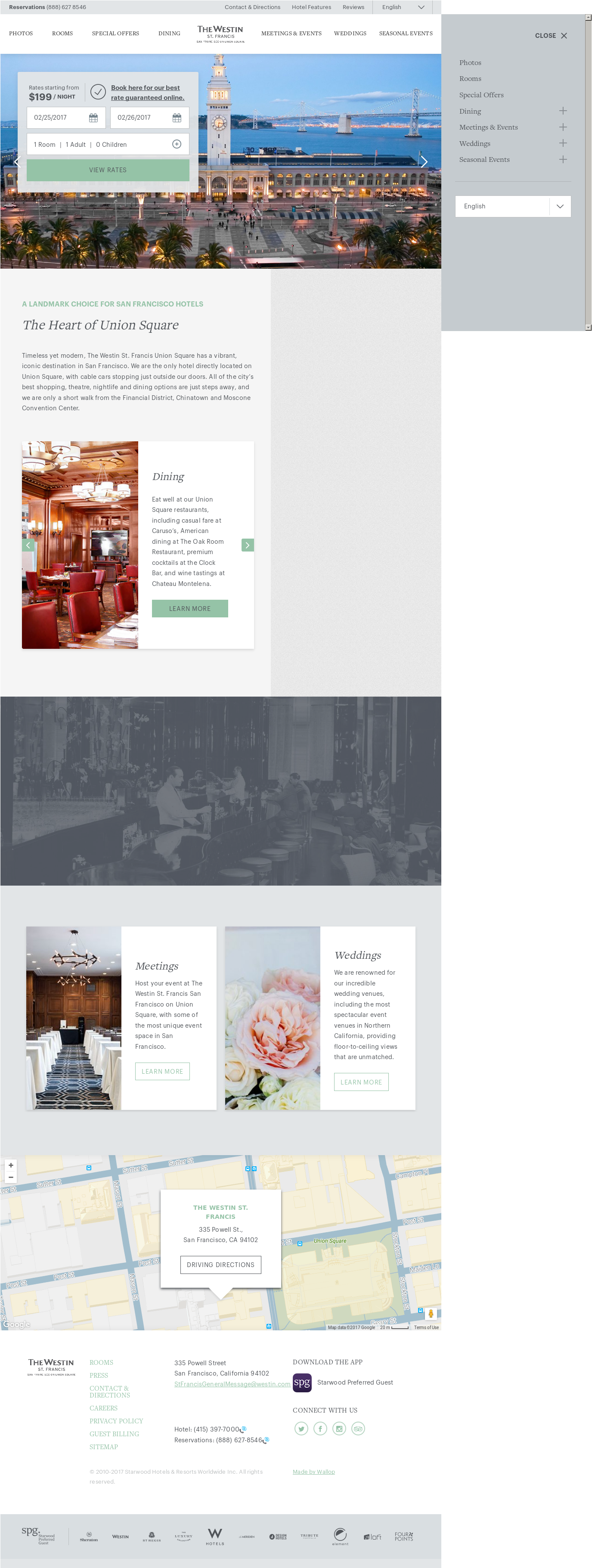 The Westin St Francis Competitors, Revenue And Employees - House (1536x3641), Png Download