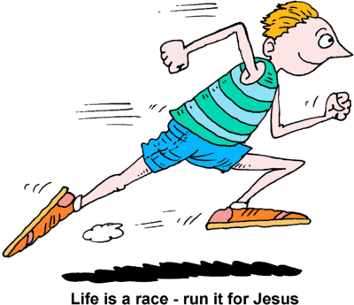 Man Running Clipart 4 (400x345), Png Download