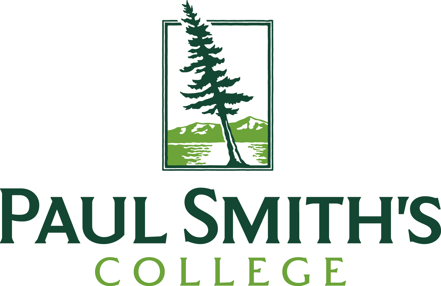 Black Png - Paul Smith's College Logo (1500x975), Png Download