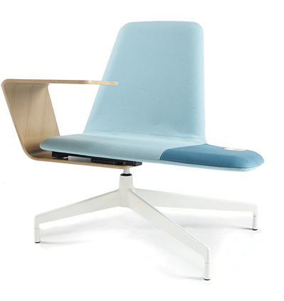 Haworth Harbor Work Lounge - Office Chair (420x423), Png Download
