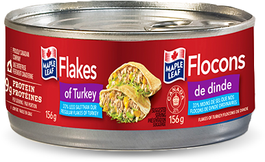 Maple Leaf Flakes Of Turkey Less Salt - Maple Leaf Poulet Flocon (500x500), Png Download