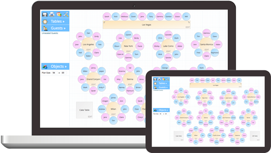 Seating Planning Software - Wedding (540x319), Png Download