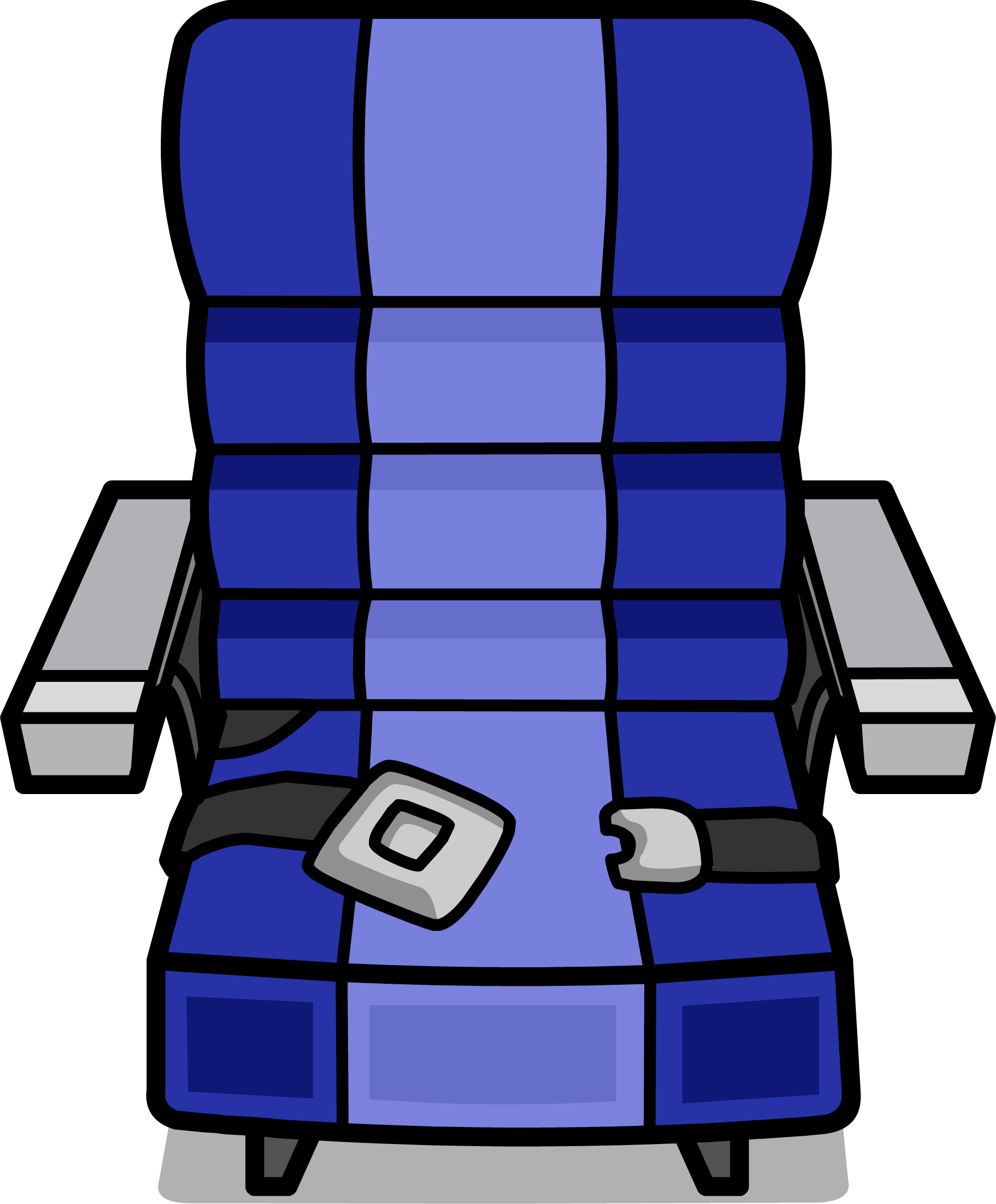 Cp Air Seat Sprite 004 - Airplane Seat Cartoon Png (1926x2329), Png Download