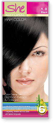 She Natural Hair Color Black - She (450x450), Png Download