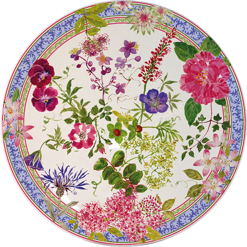 1 Cake Platter - Bowl Trevise - Millefleurs - Gien (869x869), Png Download
