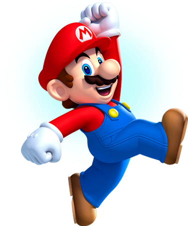 Super Mario - Super Mario Bros U Mario (385x472), Png Download