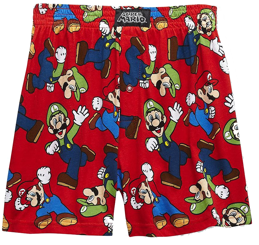•n0011306• Super Mario Bros - Boxershorts Super Mario (1000x1000), Png Download